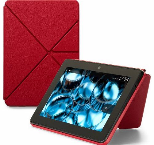 Amazon Kindle Fire HDX 7`` Standing Leather Origami Case, Red [will only fit Kindle Fire HDX 7`` (3rd Generation)]